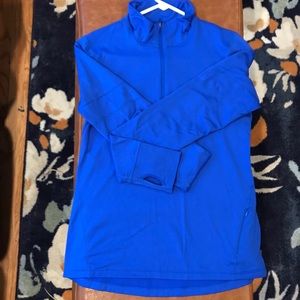 Gap Body Blue 1/4 Zip Workout Top Size Medium